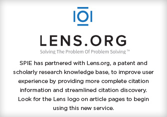 Lens.org, solving the problem of problem solving. LSPIE has partnered with Lens.org, a patent and scholarly research knowledge base, to improve user experience by providing more complete citation information and streamlined citation discovery. Look for the Lens logo on article pages to begin using this new service.