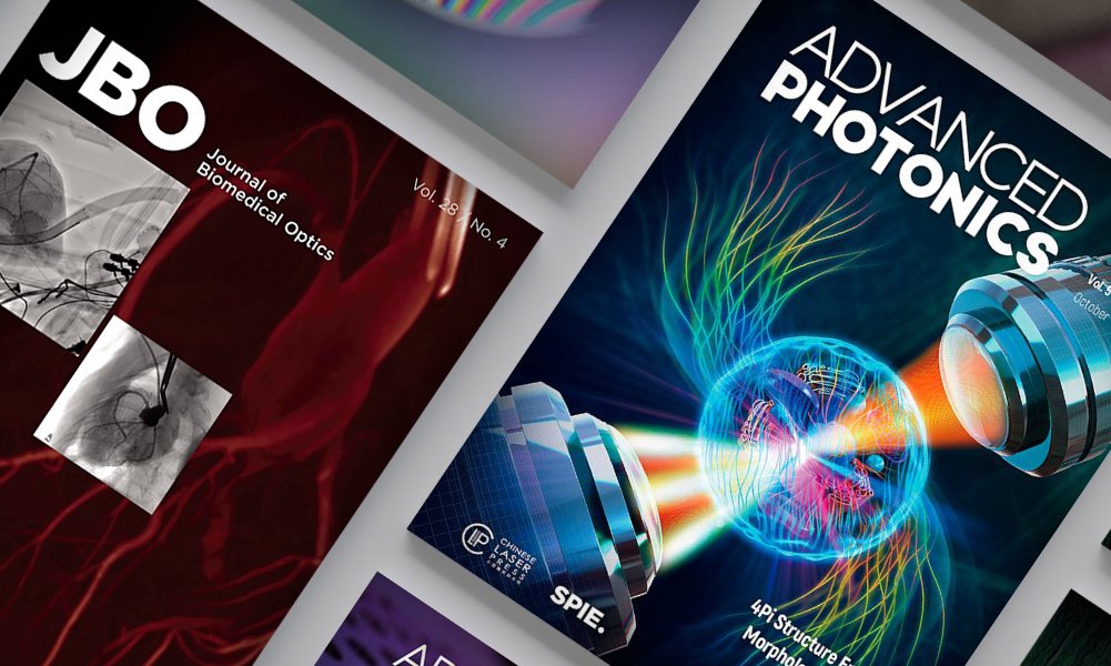 Graphic of SPIE Journal Covers